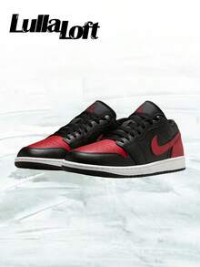 Nike Air Jordan 1 Low Bred Twist– Men's Lifestyle Sneakers – Shoes For Man-Vintage-Autumn & Winter & Spring & Summer-Inspired Running Shoes, Shock-Absorbing Comfort, Gym To Streetwear Casual Wear -Back To School- Valentine's Day Gift –553558 067 - Black/Varsity Red-Summit White - 查看 2