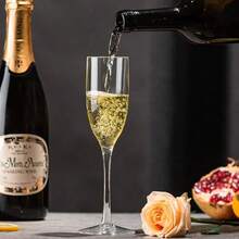 5oz Unbreakable Acrylic Champagne Flutes, Reusable Champagne Glasses, Clear Plastic Martini Cups - Perfect For Cocktails, Champagne And Desserts - Reusable - View 3