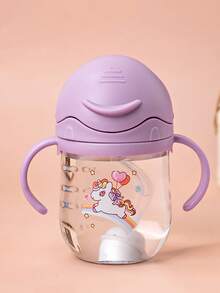 Baby Learning Cup With Straw, Cartoon Design Water Bottle, Infant Water Cup, Drinking Cup, Maternal & Child Supplies - Multicolor - View 8