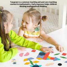 150pcs Children's Educational Puzzle, Fun Tangram Puzzle Board, Changing Geometric Shapes Intelligence Building Toy - 150-piece Puzzle - View 5
