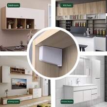 2/4 Pcs Hanging Bracket & Wall Hanger Plate Set Kitchen Cabinet Cupboard Wall Mounting & Overhead Wall Hanging 60KG Load Capacity - Hanging Bracket -2 Pcs - View 3