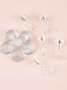 Magnetic Nail Polish Display Board With Practice Base Set, Includes 5 Square Bases + 1 Plum Blossom Base, Essential Tool For Professional Nail Salons And Home DIY Manicure - Multicolor - View 9