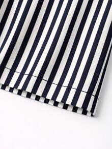 Conjunto Casual Marino Rayas Chic - Negro - Ver 6