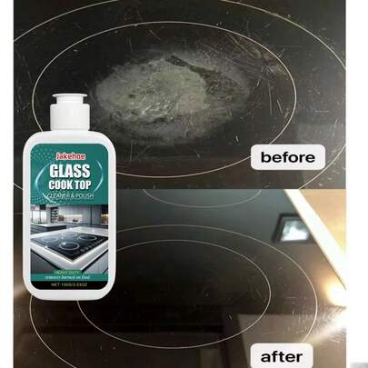  Jakehoe 100G Glass Stove Cleaning & Polishing Agent, Household Kitchen Cleaning For Induction Cooktop, Ceramic Hob Stain Remover, Home Appliance Cleaning Product, Kitchen Cleaning Supplies, Best Gift For Family And Friends