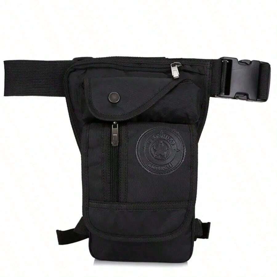 Men Waterproof Nylon Drop Leg Bag Fanny Waist Pack Thigh Belt Hip Bum Motorcycle Riding Multi-Purpose Pouch - Multicolor - View 1