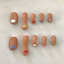 7pcs Creative Thumb Shaped Beach Sandal Charms, Funny Fake Toe Hole Shoe Accessories, Quirky DIY Detachable Slipper Decorations, Interesting Toe Shoe Ornament Set, Creative Clog, Bubble Slippers, Sandals Toe Decor, Easy To Install Party Gifts,Shoe Rack,Storage Saver,Outdoor,Garden,Travel Essential,Portable,Beach Essential,Graduation Season,Commencement,Graduation Ceremony,Graduation Gift,Graduation Present,Graduation Gift,Graduation Present,Congrats Grad,Congratulations Graduate,Valedictorian,Finish School,Graduation Party - View 12