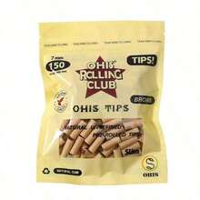 OHIS High-Quality, Durable, 7mm Diameter Disposable Colored Filter Tips (150 Capsules) Handmade Rolling Cigarette Holders Are A Must-Have For Travel Parties, A Great Gift For Father's Day, Or A Boyfriend Gift.JSTJST - Hồng - Xem 11