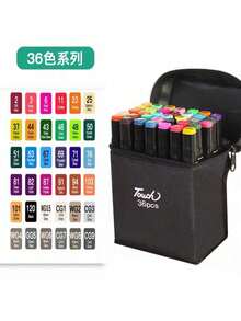 Touch Markers, Dual-Tip Markers With Base, Professional Set For Drawing, Art, Lettering, Graphic Design, And Projects - Rectangle - View 15