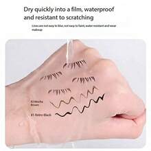 二合一防水防晕染眼线睫毛膏套装，持久卷翘定型 - 彩色 - 查看 5