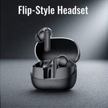 Briame 无线耳机，带麦克风，运动跑步入耳式耳机，150mAh 电池，翻盖式设计 - 查看 1