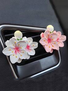 DIY Peach Blossom Flower Shaped Silicone Mold Cement Gypsum Resin Casting Mold Handmade Aromatherapy Soap Candle Cup Decoration Candle Holder Plaster Crafts Mold Concrete Clay Mold 3D Floral Design Home Decor Mold Ornament - White Silicone Mold - View 6