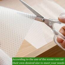 1卷，11.81英寸 x 39.37英寸透明白色防滑抽屉垫，厨房防油保护垫，适用于橱柜、抽屉和鞋柜，可用作防滑抽屉垫、厨房抽屉垫、现代抽屉垫，外观简洁美观，易于清洁，防滑表面，保护垫，防滑垫，适合厨房爱好者和公寓生活。 - 查看 10