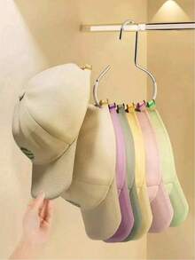 Random Color Hat Storage Organizer, Dorm Closet Hanging Hat Rack, Multi-Functional Hat Display Stand, Travel Essential, College Dorm Essential - Multicolor - View 4