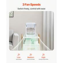 Ventilatori portatili - Serbatoio acqua da 700 ml, 7 colori luce - Visualizzare 5