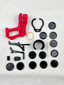 3D Printed Mini 12-Shot Flying Disc Launcher Prop, Easy No-Glue Assembly Battery-Free Outdoor Party Toy, Perfect Gift - Multicolor - View 10