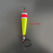 Fishing Floats Rigs Wire Foam Fishing Buoy Saltwater Rattle Weighted Bobbers Fishing Tackle ( Green/Yellow/Orange) - Multicolor - View 16