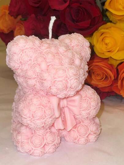 1pc Butterfly & Bear Silicone Candle Mold, DIY Bear Fragrance Plaster Diffuser Stone Home Decor Silicone Mold