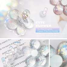 Magnetic Nail Polish Display Board With Practice Base Set, Includes 5 Square Bases + 1 Plum Blossom Base, Essential Tool For Professional Nail Salons And Home DIY Manicure - Multicolor - View 4