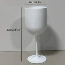 5盎司亚克力香槟杯，高脚杯身，不易碎，可重复使用 - 时尚现代，适合居家、婚礼、烘焙、情人节、儿童派对、周年纪念、父亲节、母亲节、复活节、假日野餐、新年派对等场合 - A - 查看 5