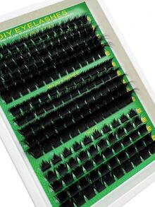 160D 200D 300D Spikes Lash Cluster Eyelash Extensions Thick Spiky Individuals Lashes 10-18mm Mega Wispy Eyelash Extension Fluff DIY D Curly Lash Extension Unique Spiky Cluster Eyelash Extensions Anime Individuals Fairy Cluster Lashes 8-18mm 180pcs DIY At Home Eyelash Clusters, Individual Eyelashes, Lashes, Fake Lashes - DD - 查看 6