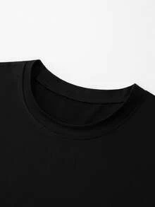 GRDR Áo tank top nam cổ tròn không tay màu trơn cổ điển, thích hợp cho thể thao, tập thể dục và mặc hàng ngày vào mùa hè. - màu đen - Xem 4