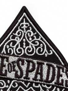 1PC Patch Fancy Ace Of Spades Embroidered Iron - Multicolor - View 5