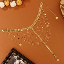 Gold-Plated Headchain, Middle Eastern/Arabic Style Bridal Hair Accessory, Turkish/Kurdish Women's Headband, Luxury Jewelry Gift - Multicolor - View 8