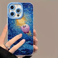 en el cielo estrellado, una pintura de Van Gogh. Esta elegante funda para teléfono es compatible con Samsung, Apple, VIVO, OPPO, , Transsion, ,  y Honor. Fabricada en silicona TPU, ofrece protección contra golpes y caídas, además de una sensación superior. Es un regalo ideal para familiares, amigos y seres queridos, y la opción perfecta para San Valentín y Año Nuevo. - Blanco - Ver 2