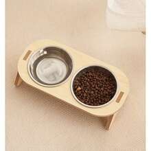 这款猫咪高架喂食器套装包含不锈钢碗和坚固的木质支架，设计现代，易于清洁，适合室内猫咪使用。它采用耐用卫生的高架喂食系统，底座防刮，结构稳固，经久耐用，适合多猫家庭，有助于促进消化，提升餐后舒适度。 - 無 - 查看 8