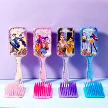 K-POP Style Girl's Air Cushion Massage Comb, Fashionable Scalp Massage Brush, Anti-Static, Durable ABS Handle, Nylon Bristles, Suitable For All Hair Types, Premium Air Cushion Brush - Multicolor - View 2
