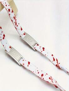 1對鞋帶及2入組裝飾扣-中性時尚圖案印花鞋帶，適用於帆布鞋、運動鞋、白色鞋、滑板鞋、高筒鞋，男女適用 - 彩色 - 查看 17