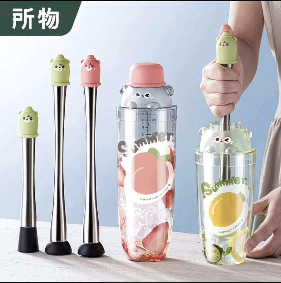 Stainless Steel Crushed Ice Cream Mixing Palette (Random Color)