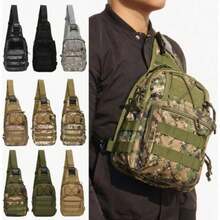 Tactical Shoulder Backpack Rover EDC Outdoor CCW Sling Bag Hiking Camping Pack Concealed Range Bag Hunting Daypack - Multicolor - View 12