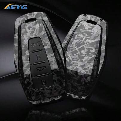 For Carbon Fiber Style ABS Car Key Case Cover, For Geely For Coolray X6 For Geometry C Emgrand Global Kulrey Hawk GX7 For Okavango