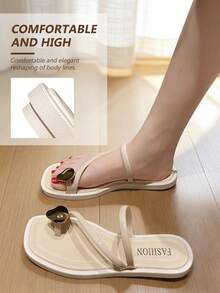 Sandale albe pentru femei, Sandale de vară noi cu imprimeu scoică, Sandale pentru femei, Sandale de vară pentru femei, Sandale albe, Sandale plate pentru femei, Papuci de damă, Vacanță în aer liber, Papuci de plajă pentru femei, Sandale plate simple la modă pentru femei, Pantofi de vacanță, Sandale elegante pentru femei, Papuci - alb - Vizualizare 9