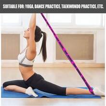 1条瑜伽阻力带，无背肩部健身器材，分段编号拉伸带 - 彩色 - 查看 3