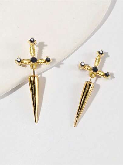 1对哥特式金属耳环，女士派对、音乐节、生日、节日配饰礼物