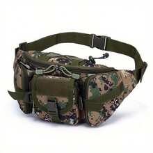 Outdoor Waist Bag Men's Tactical Waterproof Molle Camouflage Hunting Hiking Climbing Nylon Mobile Phone Belt Pack Combat Bags - Multicolor - View 3