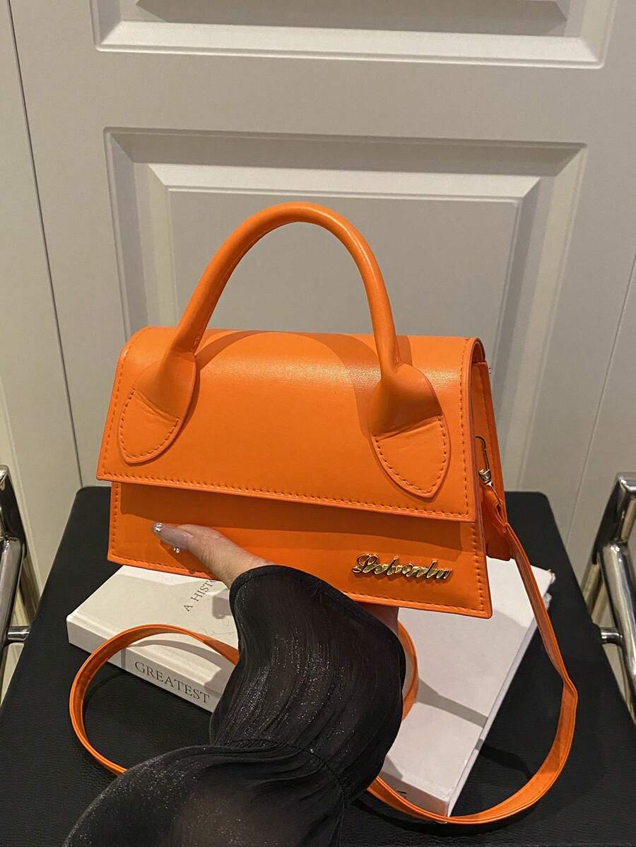 1 buah Tas Tangan Wanita Baru Berkualitas Tinggi, Desain Penutup, Tas Persegi Kapasitas Besar, Cocok untuk Belanja, Kencan, Semua Musim, Tas Bahu Serbaguna Minimalis Bergaya dengan Tali yang Dapat Dilepas dan Disesuaikan