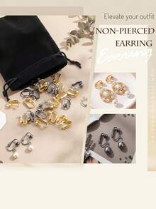 Clip-On Earring Converter With Easy Open Loop For DIY Earring And Turn Any Studs Or Pierced Into Clip On - Multicolor - View 5