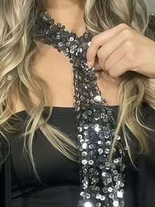 1件爵士舞臀巾，肚皮舞腰链配饰 - 彩色 - 查看 6