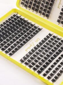 384pcs D-Curl Eyelash Extension Clusters, DIY Eyelash Extension Kit For Home Use - Nhiều màu - Xem 3