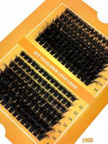 280/252/224/196/168 sợi Mi giả 8D cao cấp, mềm mại, tự làm - Độ dài hỗn hợp 10-20mm, mi cong kiểu Nga 0.07mm, dày và có thể tái sử dụng, tạo hiệu ứng ấn tượng cho người mới bắt đầu, dễ sử dụng - 14 hàng (Gói đa dạng 60D/80D/100D/120D/160D/200D) - D - Xem 17