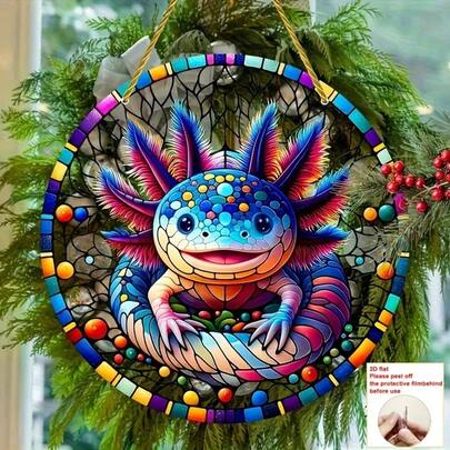 2D Flat Single Piece Mexican Sunfish Catcher, Dyed Acrylic Plaque, Easter Gift, Spring Decor, Decorative Plaque, Window Hanging, Wreath Center Decor, High Definition Printed Art, Wall Decor, No Electricity Required