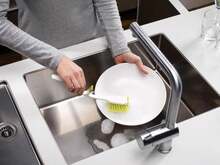 Joseph Joseph Edge Dish Brush With Integrated Sink Rest, Green - ColorB - View 2