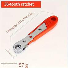 36件套迷你棘轮螺丝刀套装，带可互换批头，适用于狭窄空间，可正反两用，铬钒钢材质组合扳手，机械手动工具 - A單人扳手(不含螺絲頭) - 查看 8