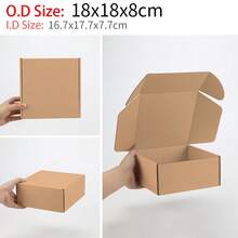 10 hộp giấy gợn sóng màu nâu, nhiều kích cỡ có sẵn, hộp vận chuyển bằng bìa cứng gợn sóng 3 lớp, hộp bưu chính, hộp đóng gói nhanh, thích hợp để đóng gói và vận chuyển sản phẩm cho mục đích sử dụng cá nhân và doanh nghiệp nhỏ - Màu Khaki - Xem 20