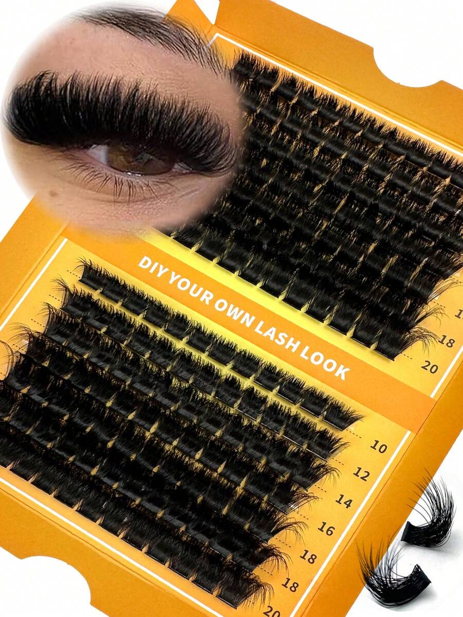 280/252/224/196/168 sợi Mi giả 8D cao cấp, mềm mại, tự làm - Độ dài hỗn hợp 10-20mm, mi cong kiểu Nga 0.07mm, dày và có thể tái sử dụng, tạo hiệu ứng ấn tượng cho người mới bắt đầu, dễ sử dụng - 14 hàng (Gói đa dạng 60D/80D/100D/120D/160D/200D)