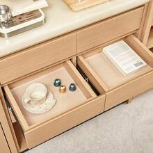 1卷，11.81英寸 x 39.37英寸透明白色防滑抽屉垫，厨房防油保护垫，适用于橱柜、抽屉和鞋柜，可用作防滑抽屉垫、厨房抽屉垫、现代抽屉垫，外观简洁美观，易于清洁，防滑表面，保护垫，防滑垫，适合厨房爱好者和公寓生活。 - 查看 3