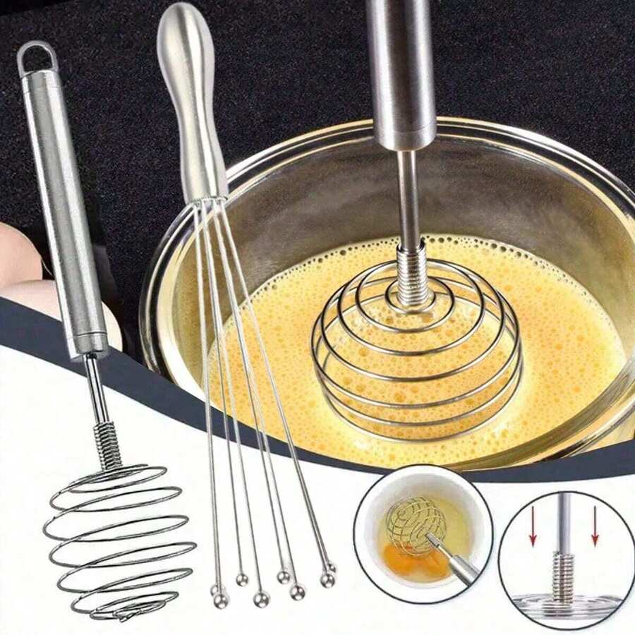 Multi-Functional Stainless Steel Mixer, Handheld Butter Beater, Avocado & Potato Masher, Manual Whisk, Mixing Tool For Kitchen Baking - Multicolor - View 1